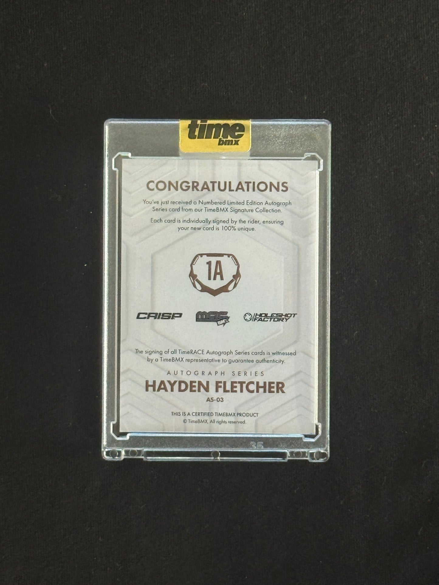 Hayden Fletcher - Autograph Series - 17/20
