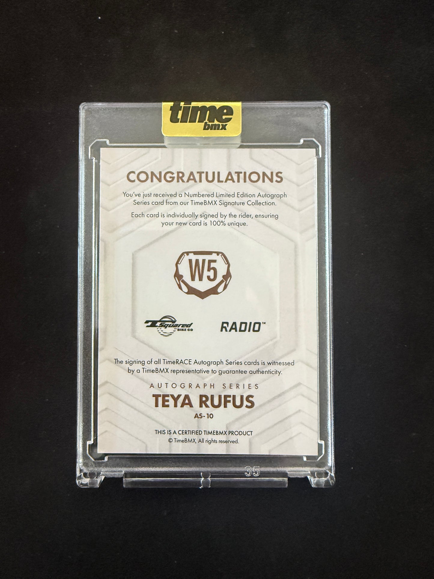 Teya Rufus - Autograph Series - 20/20