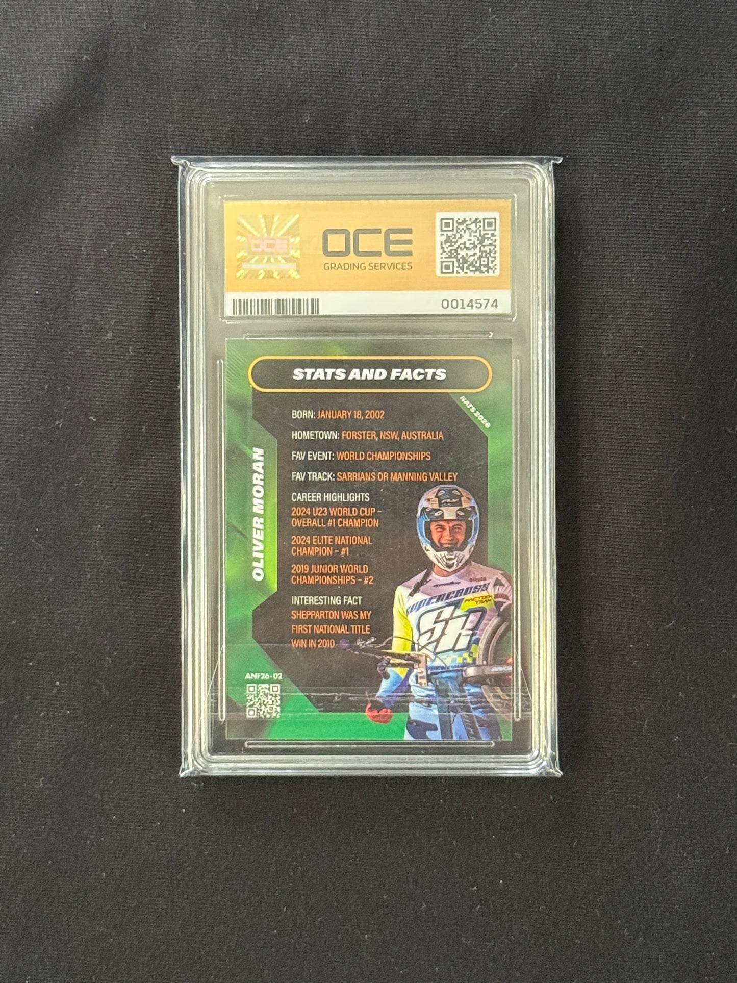 Oliver Moran - Nationals 2026 Gold Foil - OCE GEM MINT 9.5