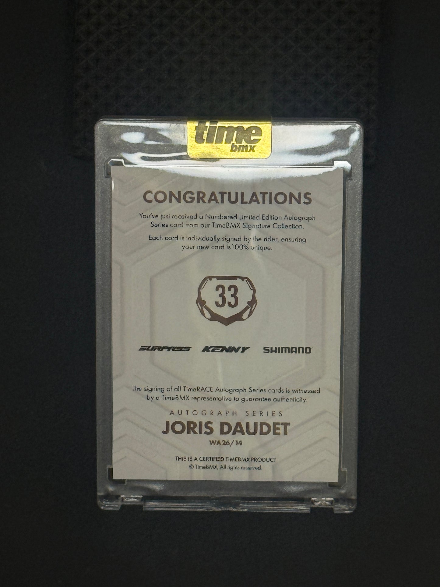 Joris Daudet - Autograph Series - 13/20