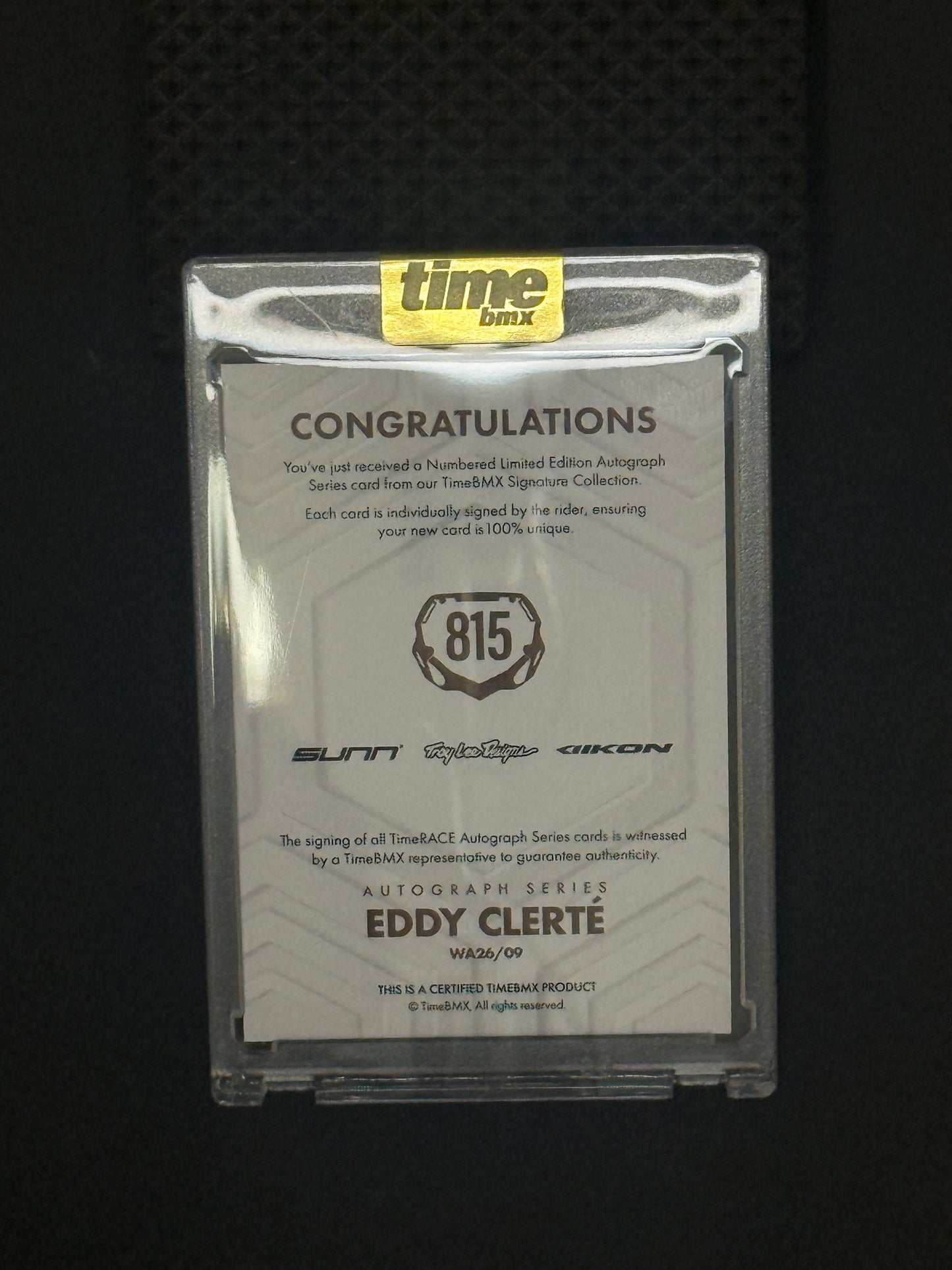 Eddy Clerté - Autograph Series - 15/20