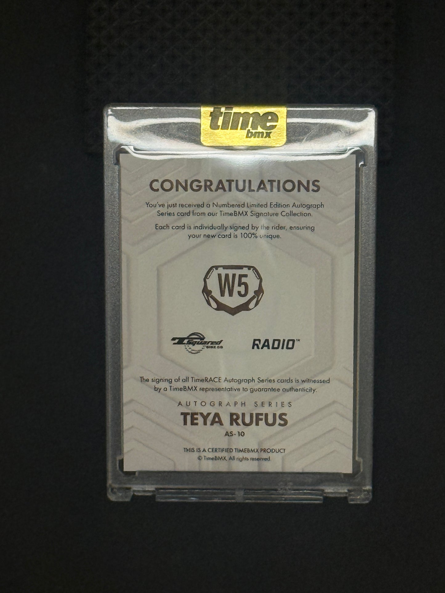 Teya Rufus - Autograph Series - 17/20