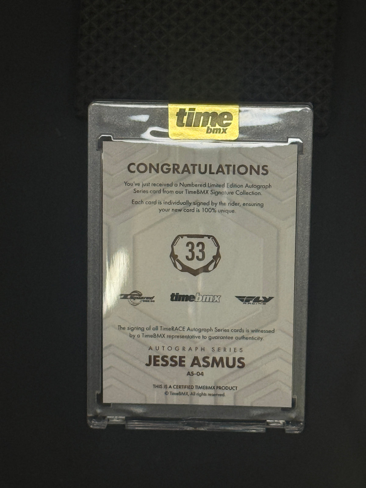 Jesse Asmus - Autograph Series - 10/20