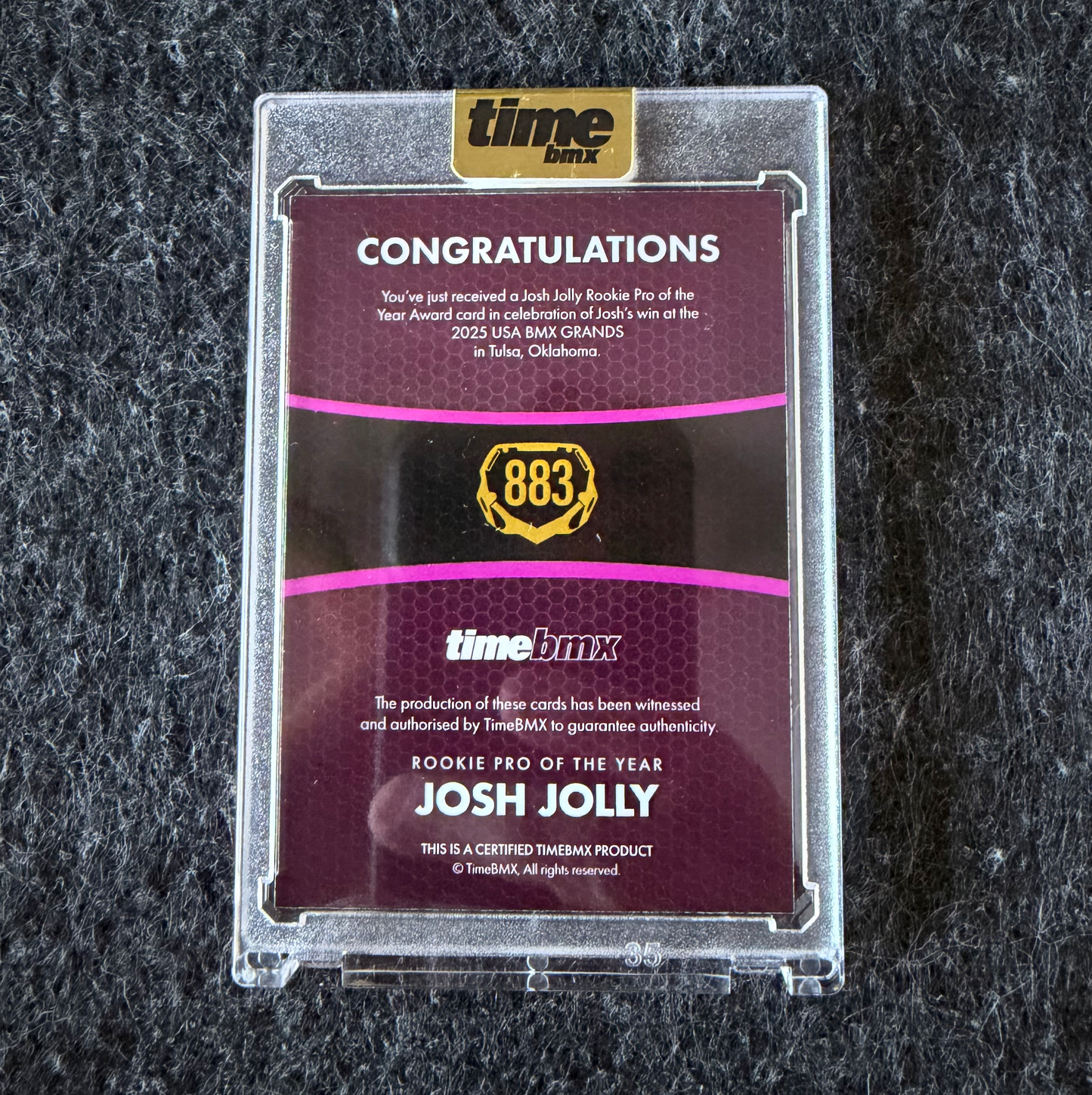 Josh Jolly Rookie Pro of the Year (Base Insert Edition)