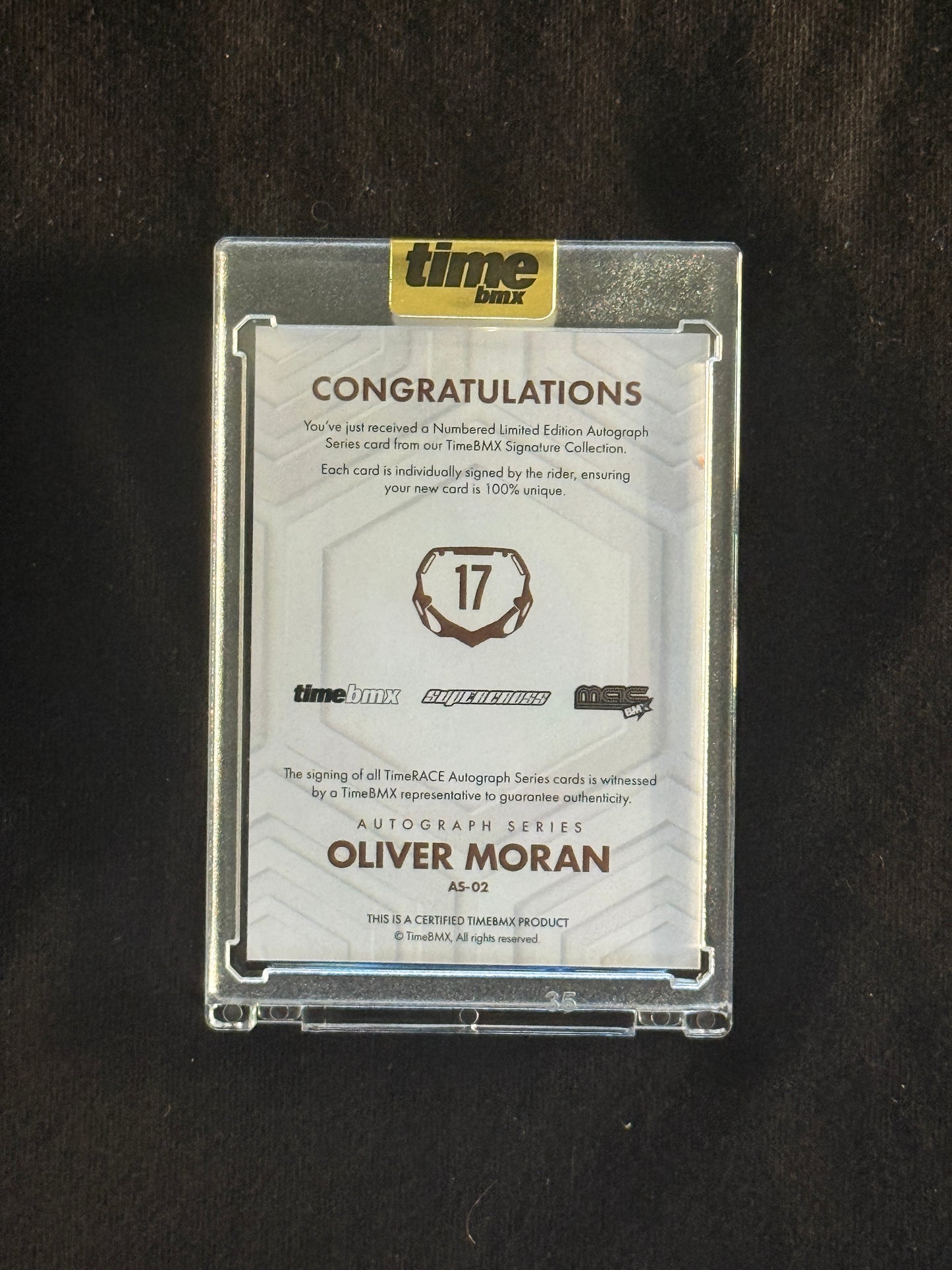 Oliver Moran - Autograph Series - 20/20