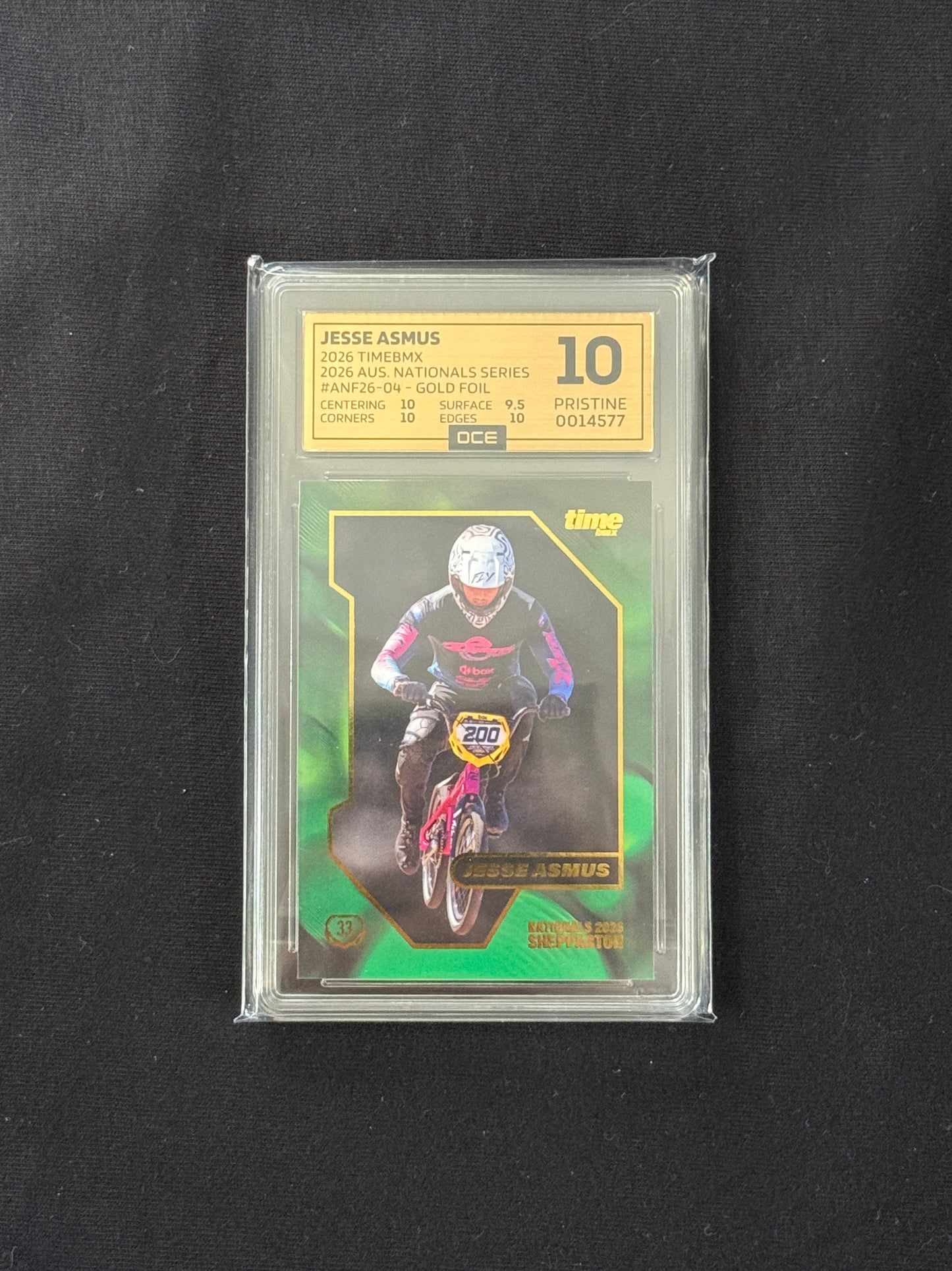 Jesse Asmus - Nationals 2026 Gold Foil - OCE PRISTINE 10