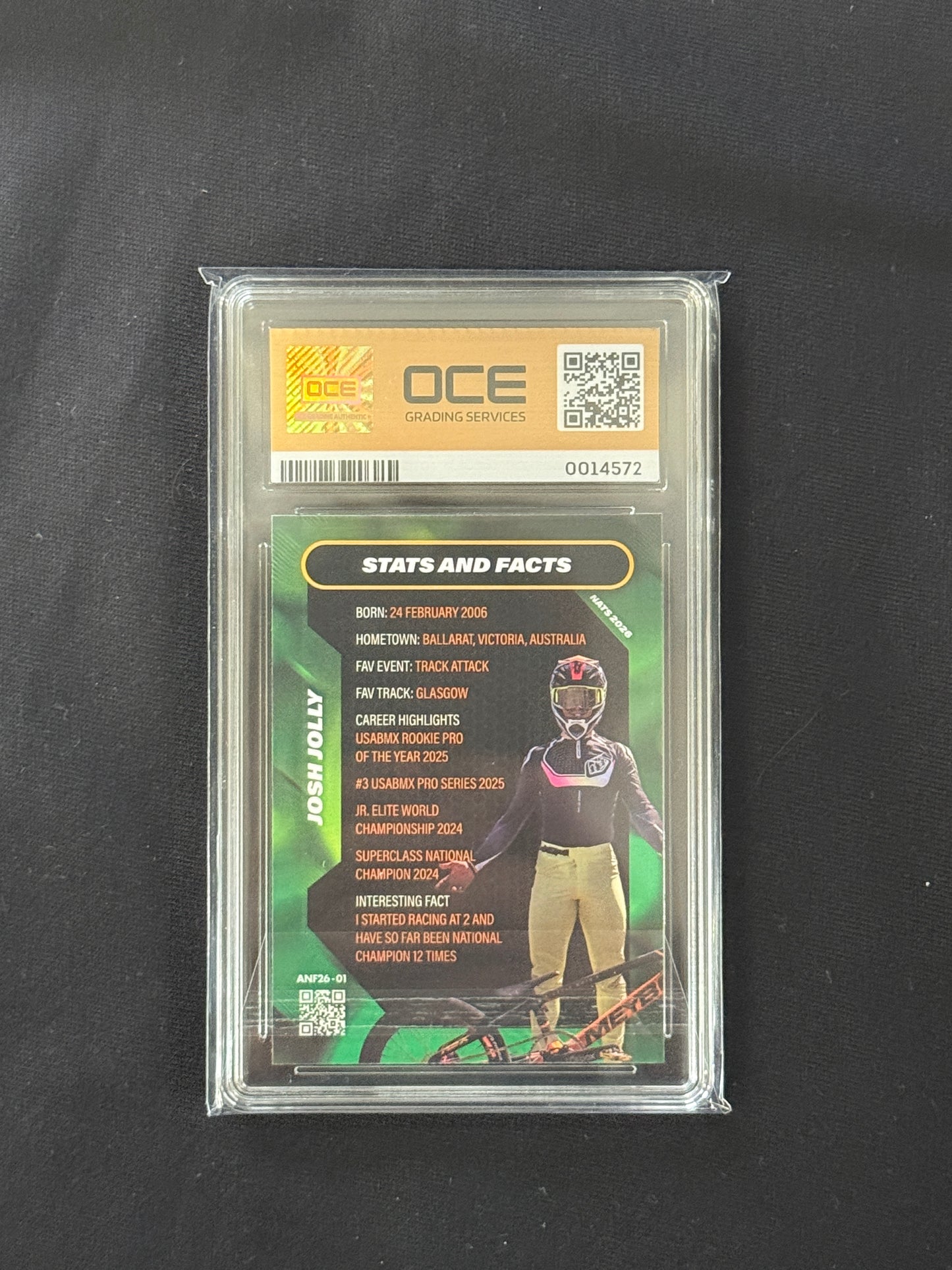Josh Jolly - Nationals 2026 Gold Foil - OCE GEM MINT 9.5