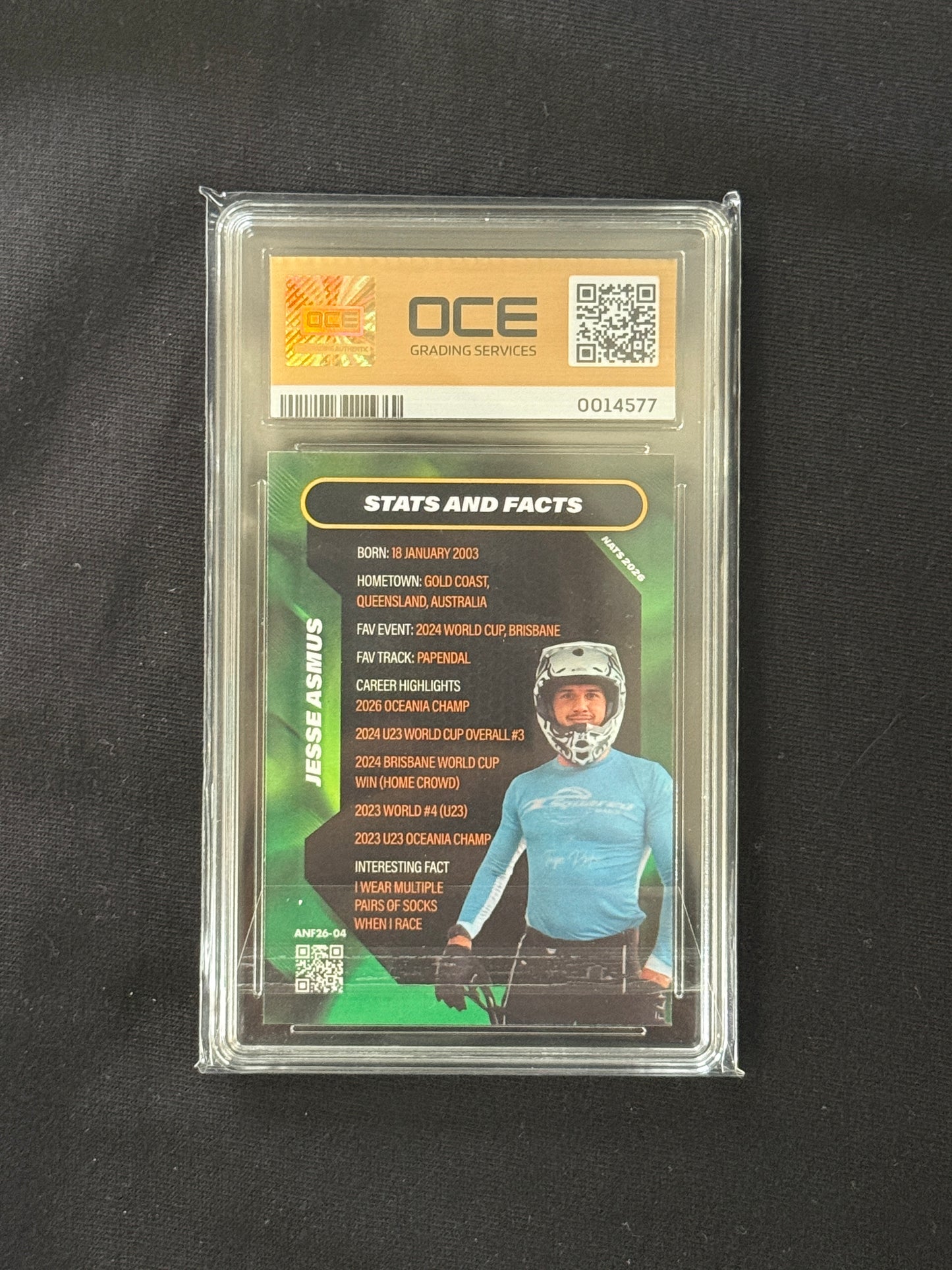 Jesse Asmus - Nationals 2026 Gold Foil - OCE PRISTINE 10