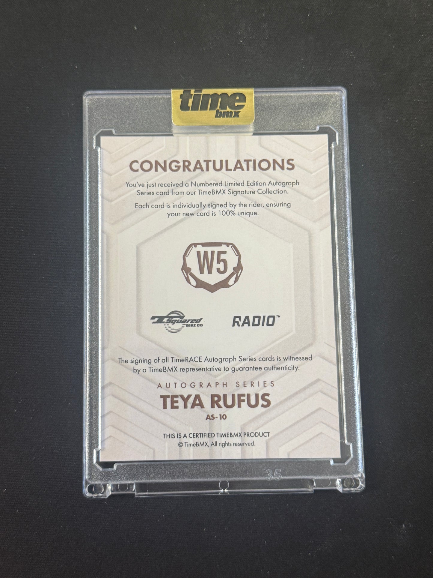 Teya Rufus - Autograph Series - 16/20