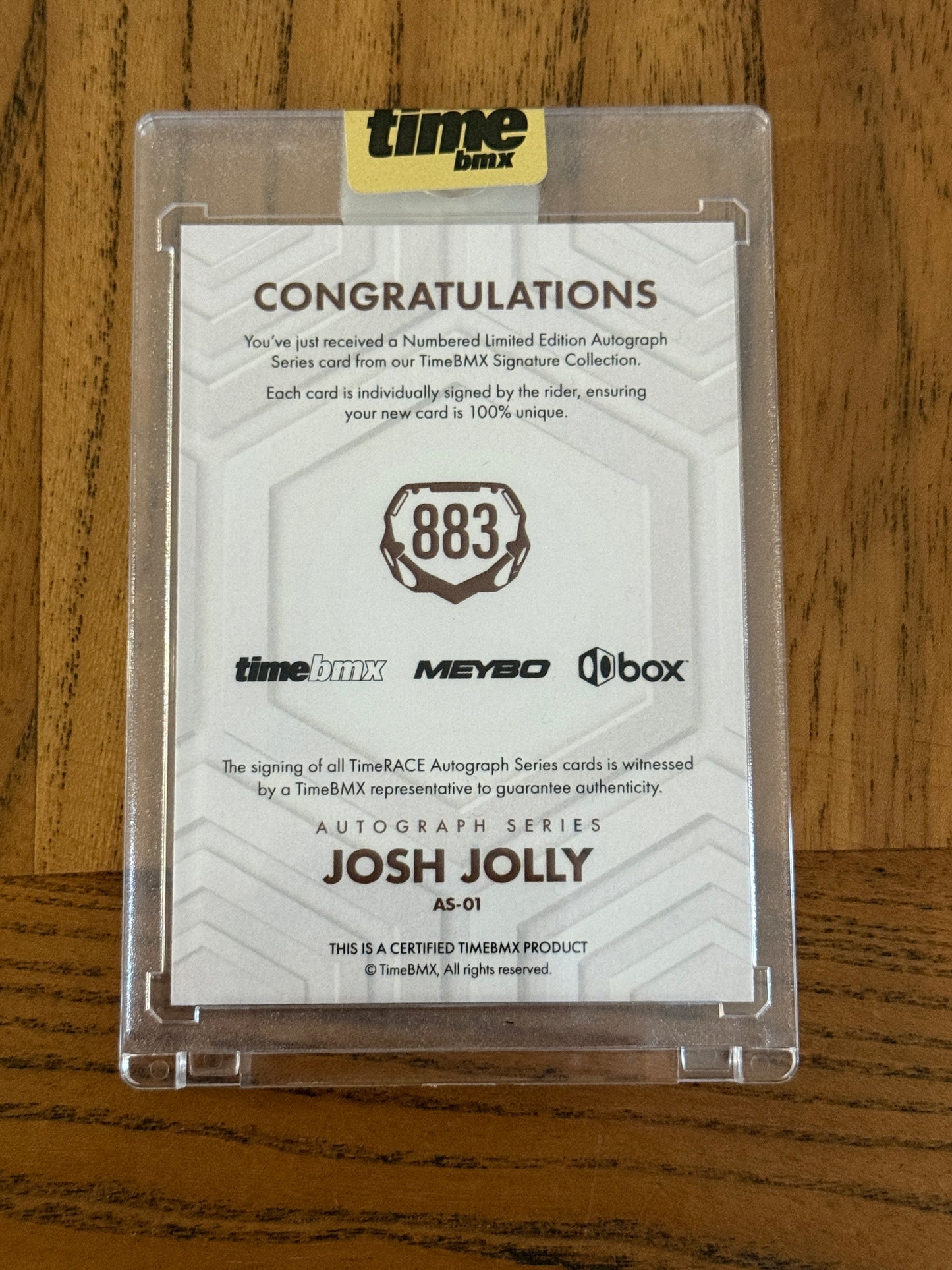 Josh Jolly - Autograph Series - 5/20