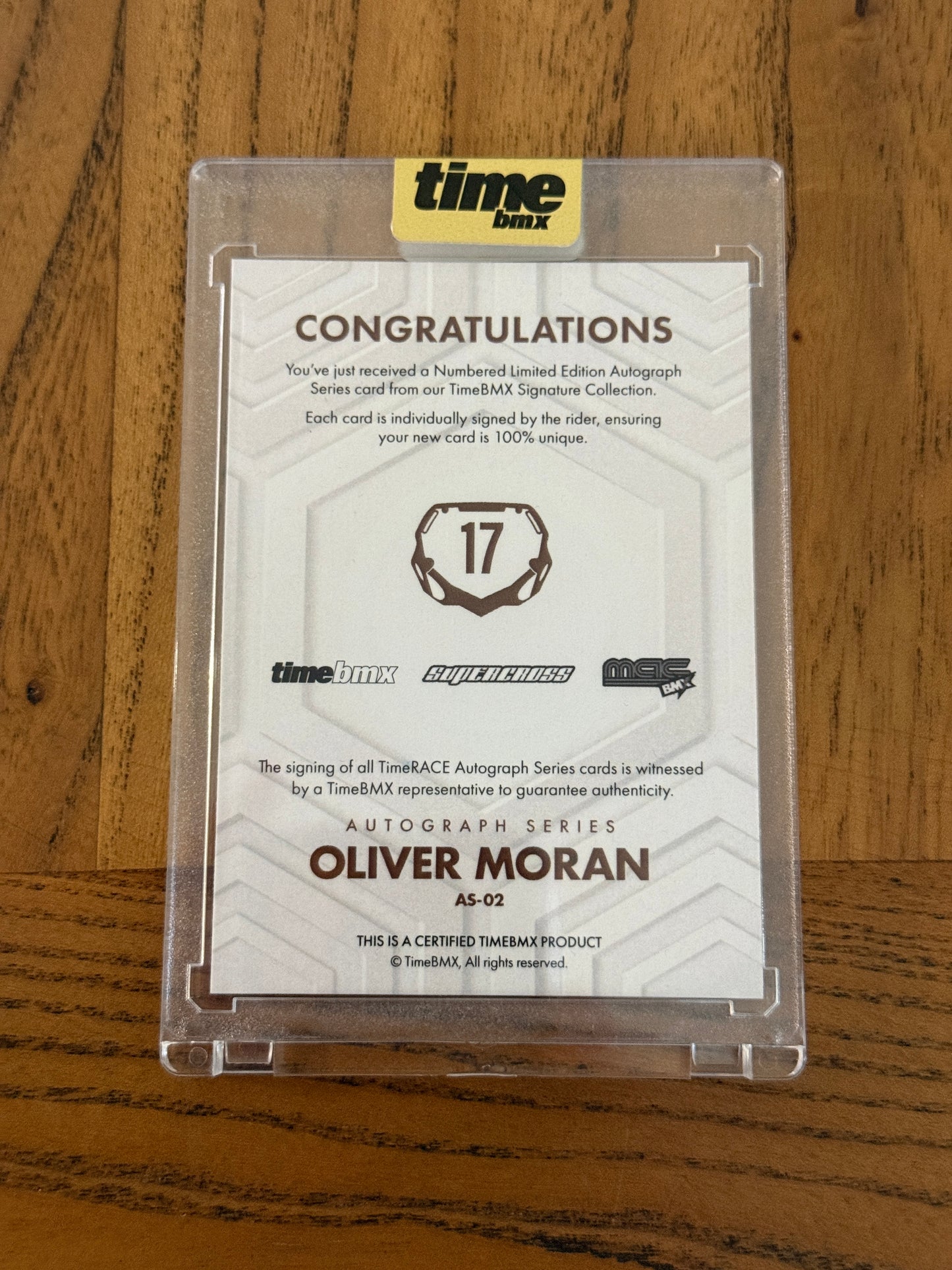 Oliver Moran - Autograph Series - 5/20