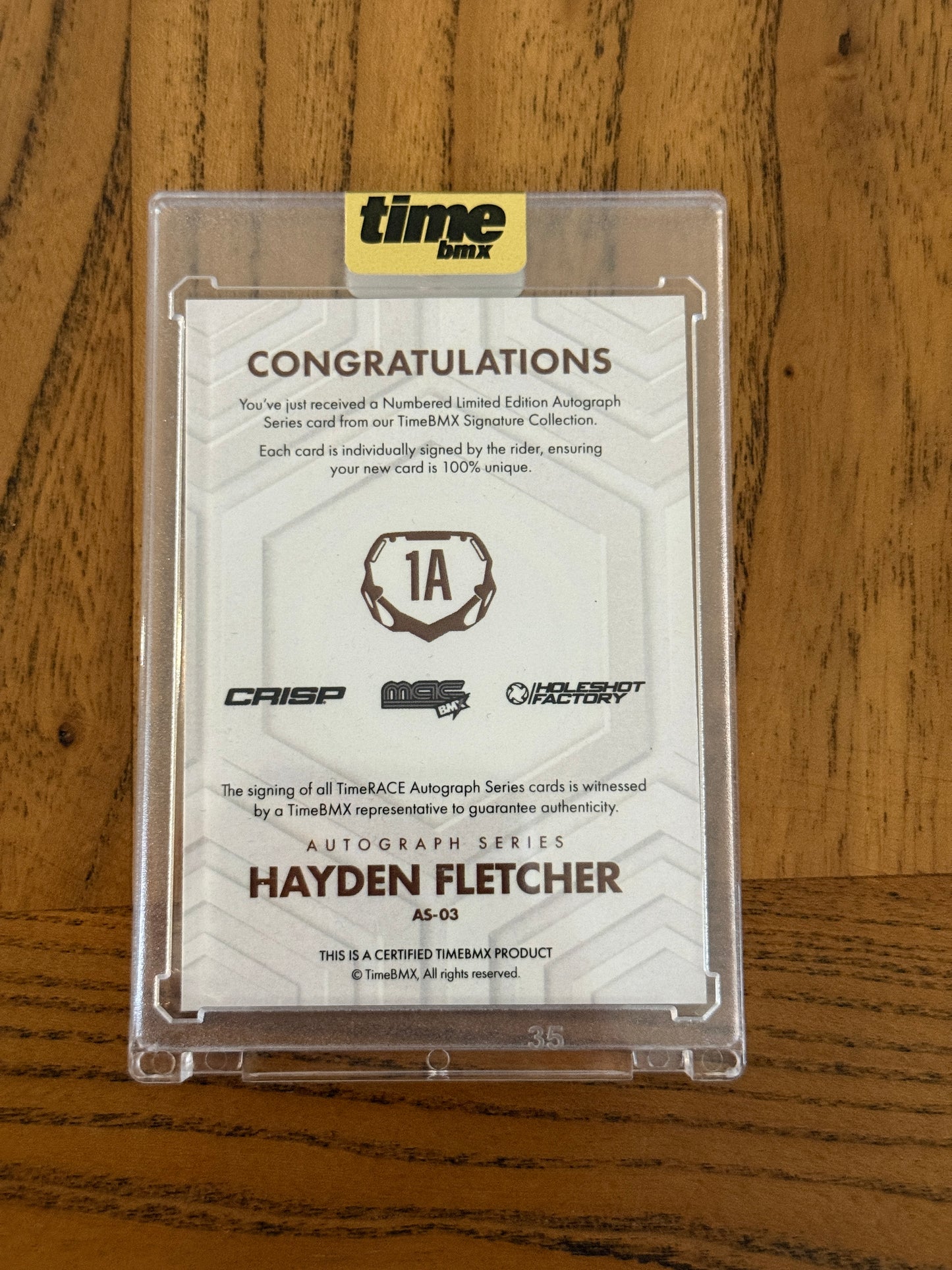 Hayden Fletcher - Autograph Series - 14/20