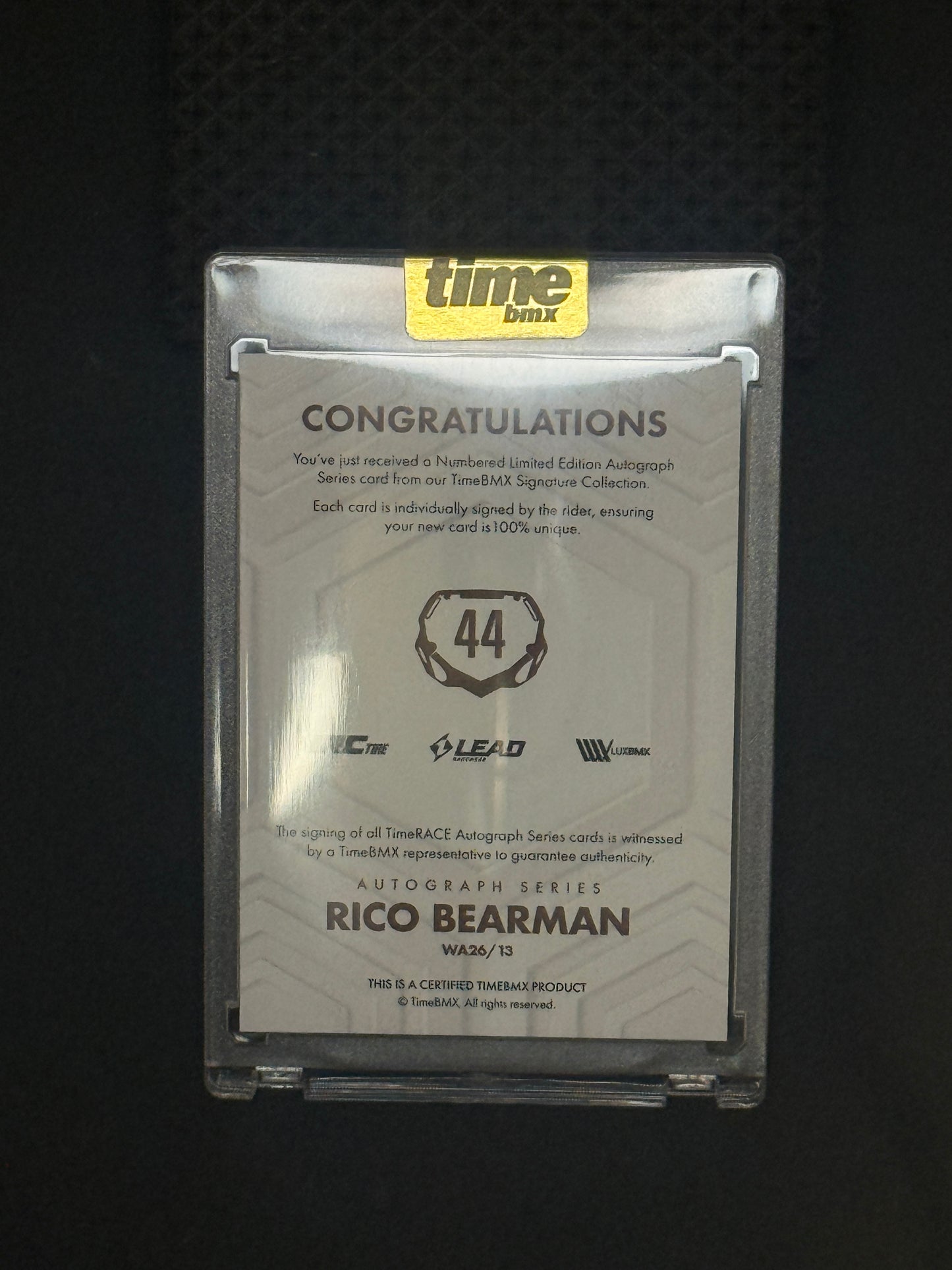 Rico Bearman - Autograph Series - 17/20