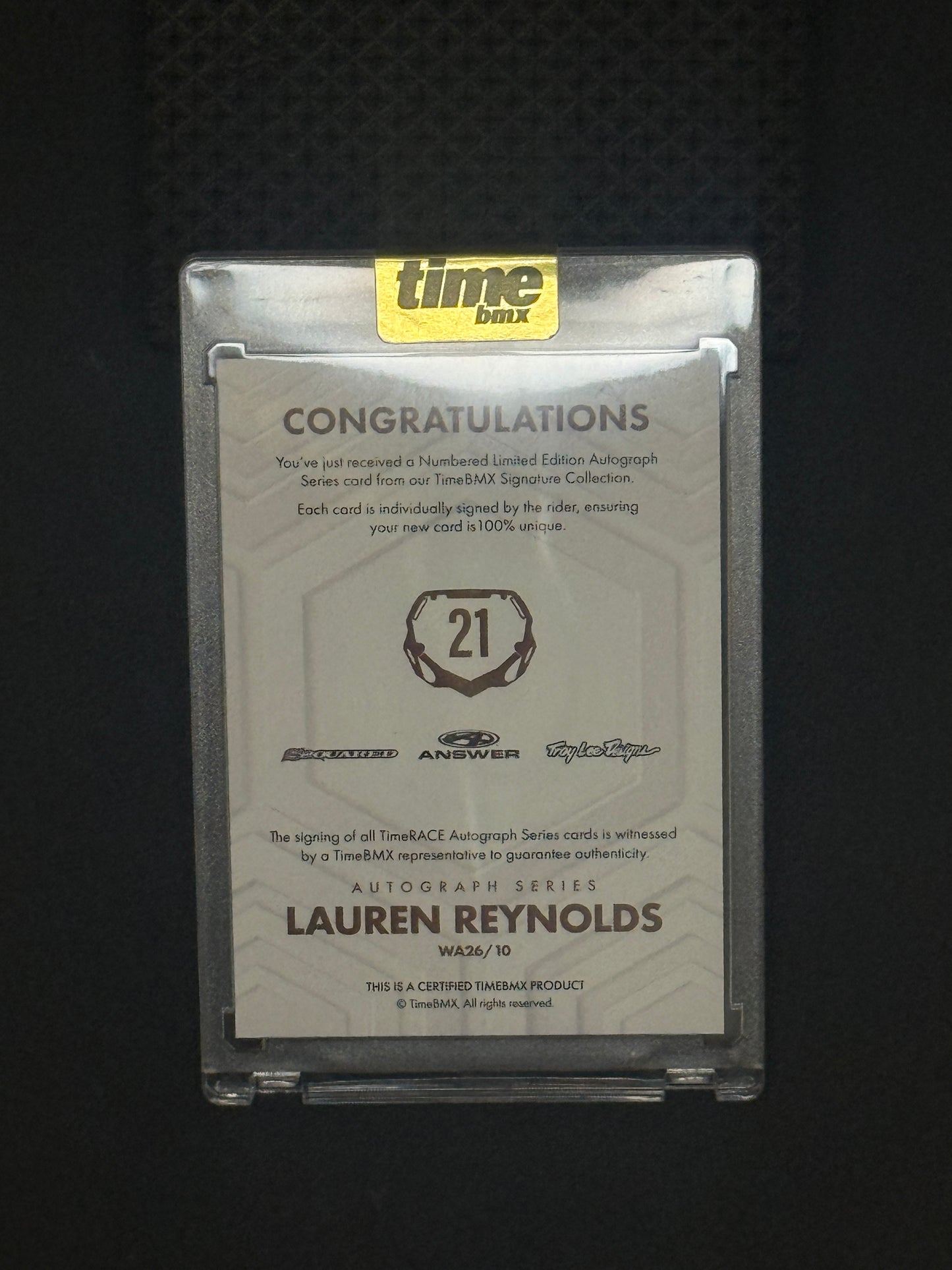 Lauren Reynolds - Autograph Series - 18/20