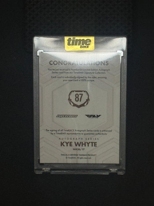 Kye Whyte - Autograph Series - 17/20